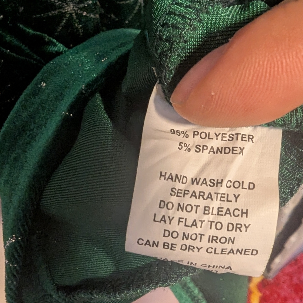Smak Parlour Emerald Velvet & Silver Starburst Shift Dress - Picture 5 of 5